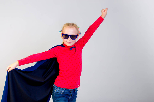 Girl dressed as a superhero - Photo, image