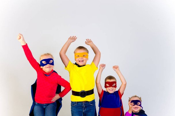 Superheroes kids friends - Photo, image