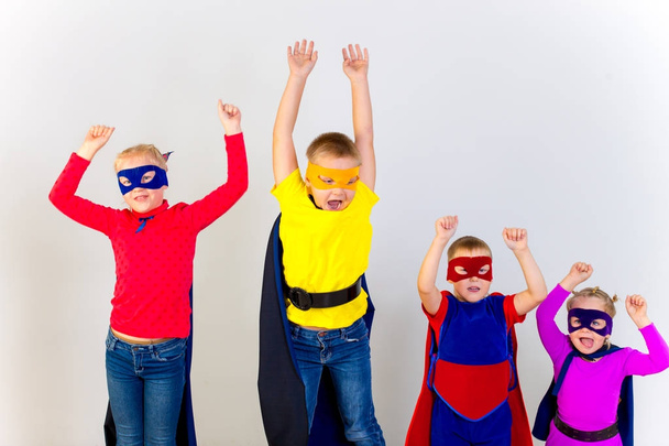 Superheroes kids friends - Foto, Bild