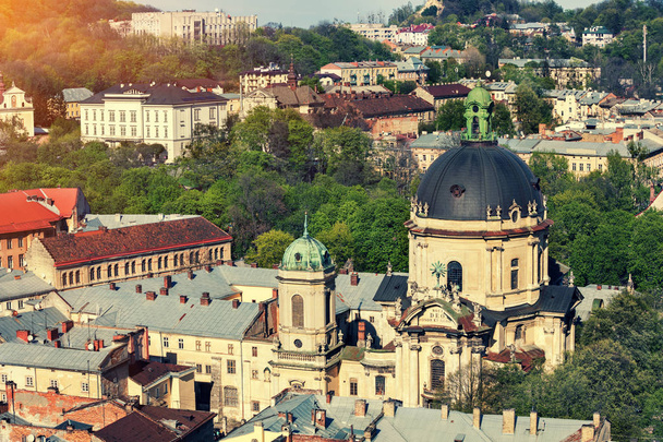 Panoramic view of Lviv city, Ukraine, Europe - Фото, зображення