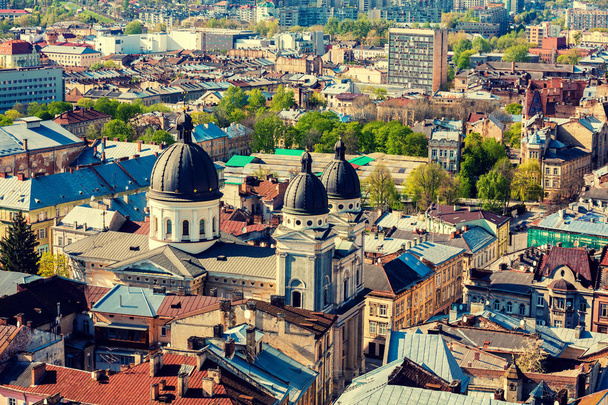 Panoramic view of Lviv city, Ukraine, Europe - Valokuva, kuva