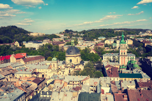 Panoramic view of Lviv city, Ukraine, Europe - Valokuva, kuva