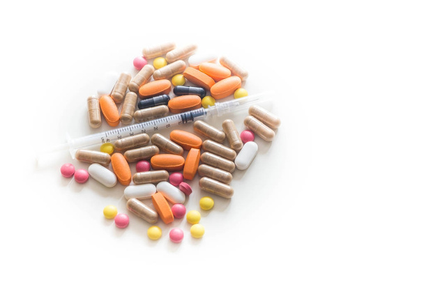 Weergave van de pillen van de geneeskunde - Foto, afbeelding