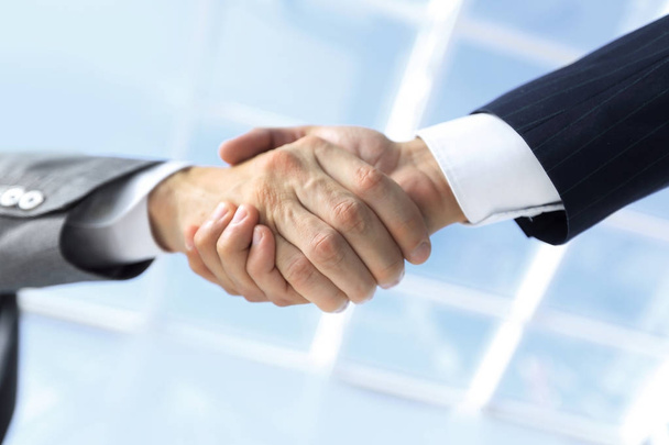 Diverse business male shaking hands. - Photo, Image