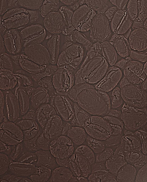 Café tostado marrón oscuro Frijoles Textura Fondo
 - Foto, Imagen