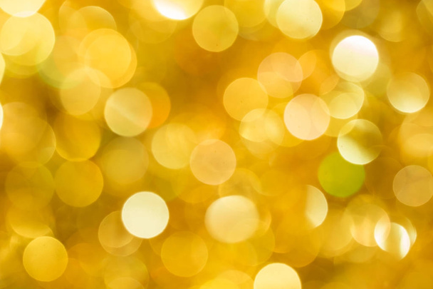Christmas and New Year golden blurred defocused bokeh background - Foto, Imagem