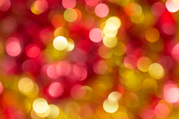 Christmas and New Year bright, colorful blurred defocused bokeh background - Zdjęcie, obraz
