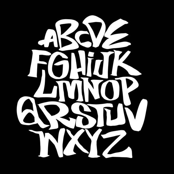 Hand lettering sketch font. Vector alphabet - Vektor, Bild