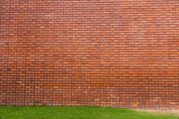 outdoor Red brick wall background texture at thailand - Foto, Imagem