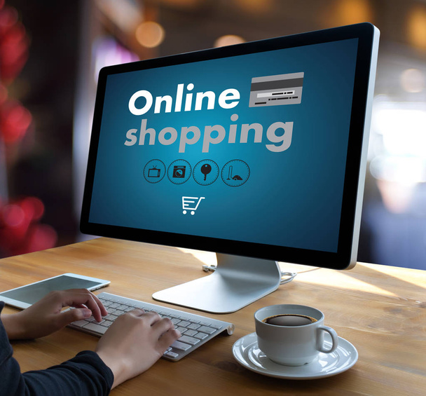 Online Shopping Add to Cart Order Store buy Sale Online shopping - Foto, Bild