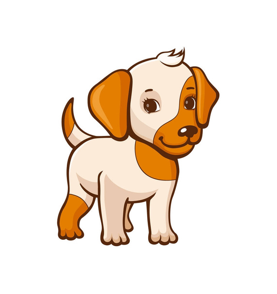 Cartoon little dog - Вектор, зображення
