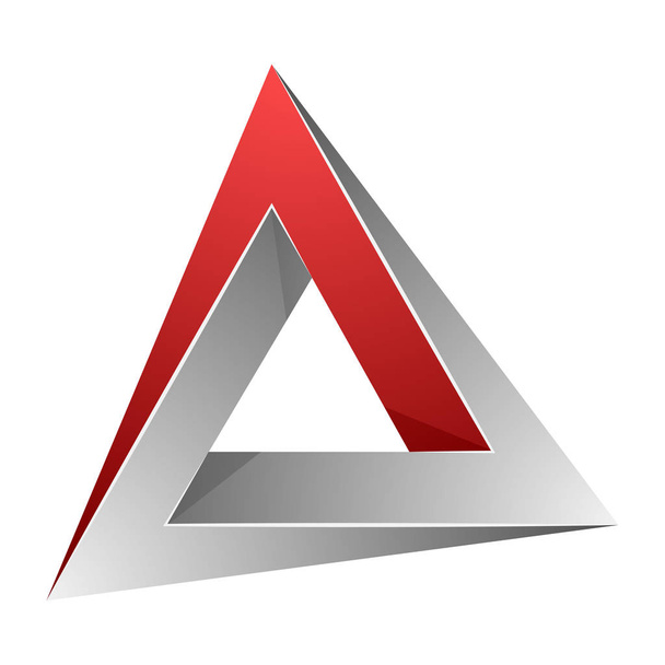 Triangle impossible sign - Vector, Image