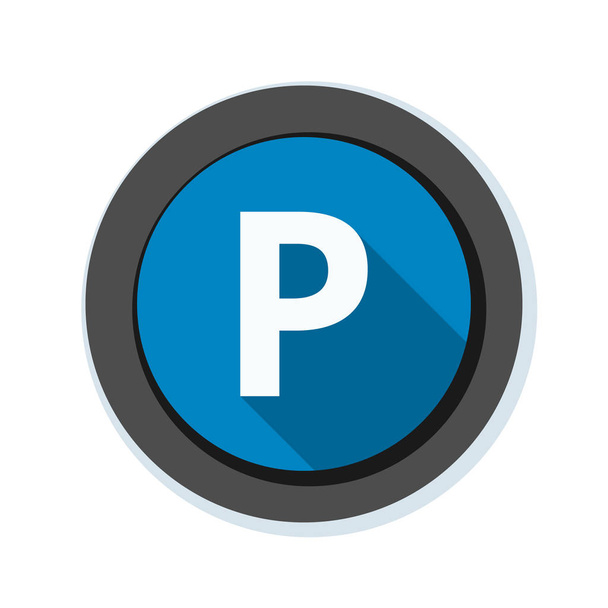 Разрешается парковка значок
 - Вектор,изображение