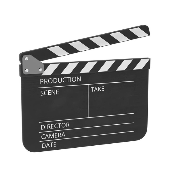 Realistic 3D render of Clapperboard - Photo, Image