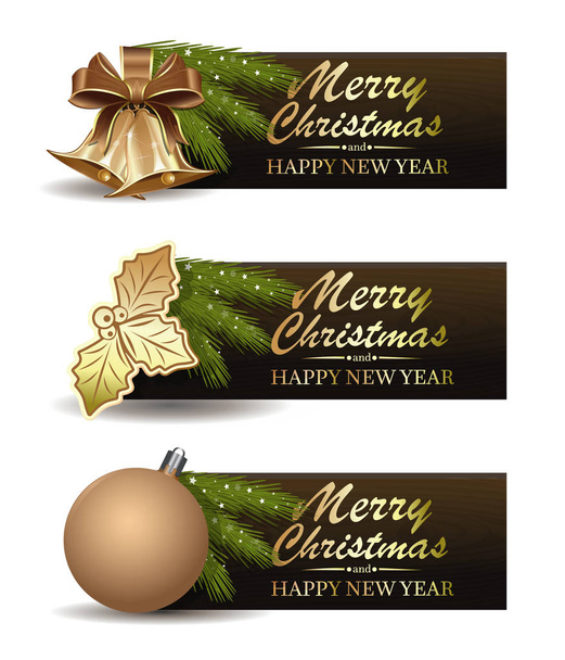 Banner festivi per Natale e Capodanno
 - Vettoriali, immagini