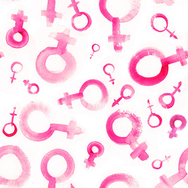 Feminism symbols of Different Sizes - Fotoğraf, Görsel