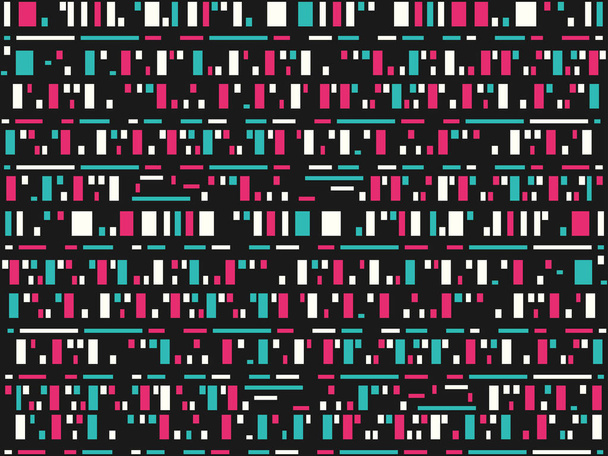 Glitch achtergrond. Signaal fout pixel mozaïek. Vectorillustratie - Vector, afbeelding