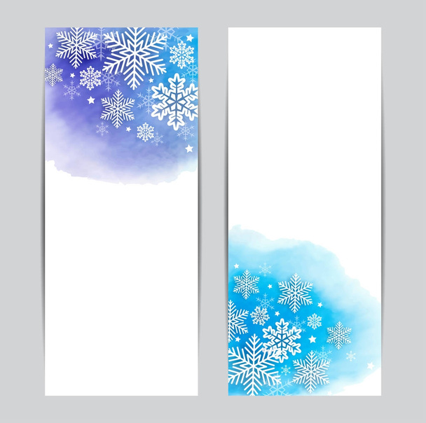 Christmas vertical banners. - Vektor, Bild