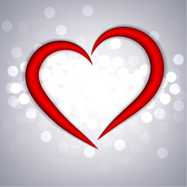 Red heart background. - Vector, Imagen