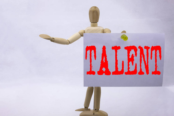konzeptionelle Handschrift Text Bildunterschrift Inspiration zeigt Talent Business-Konzept für Fähigkeiten Know-how-Fähigkeit auf klebrige Note Skulptur Hintergrund mit Raum geschrieben - Foto, Bild