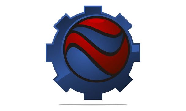 Gear Logo Design Template Vector - Vector, Image