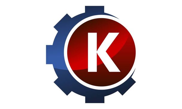 Gear icon Letter K - Vector, Image
