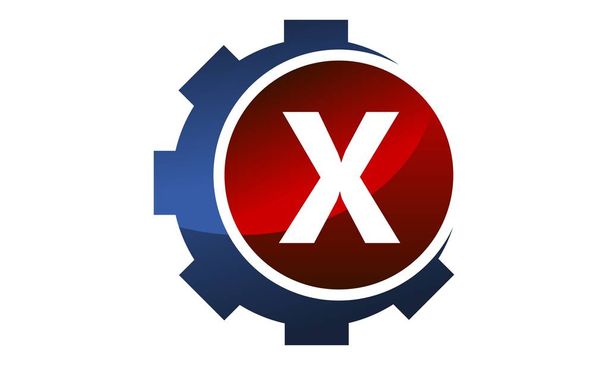 Icono del engranaje Letra X
 - Vector, imagen