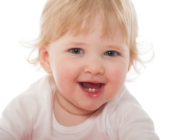 Portrait de bébé fille heureuse
 - Photo, image