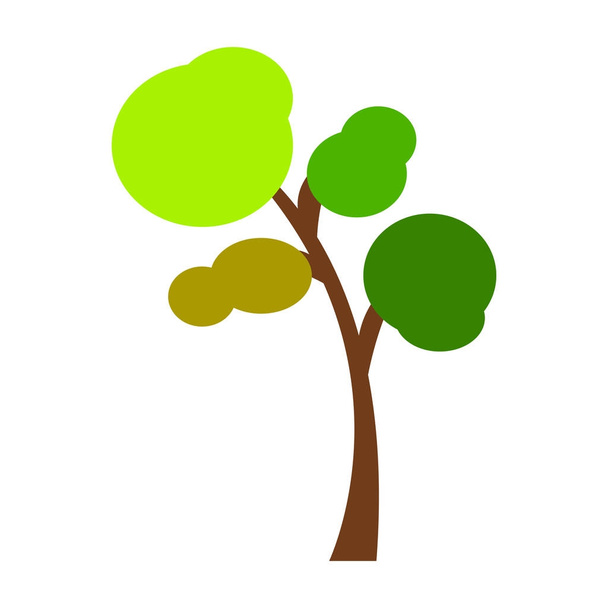 Abstract cute tree - Vector, afbeelding