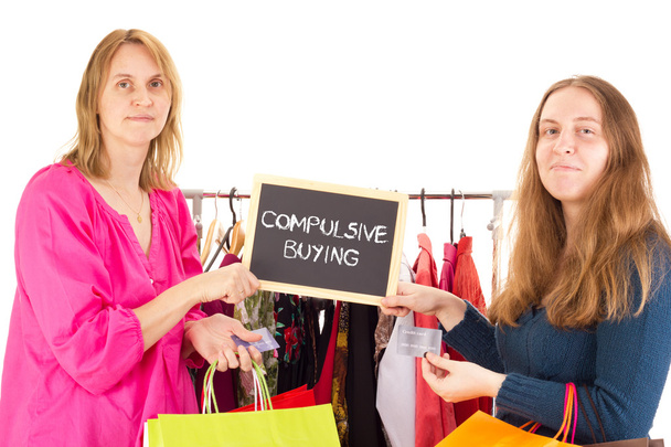 on shopping tour: compulsive buying - Photo, Image