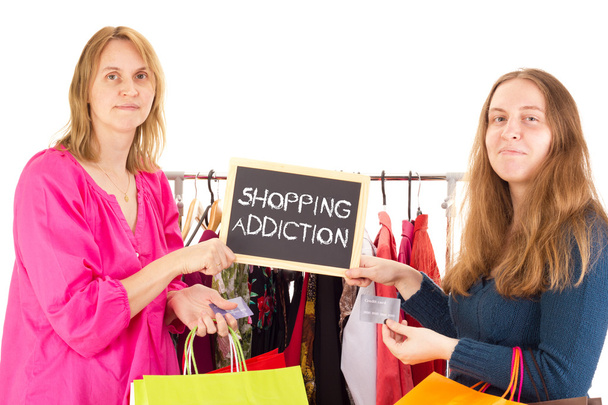 en el tour de compras: adicción a las compras
 - Foto, Imagen