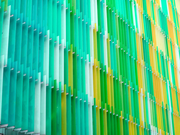 akrylowy arkusz plastikowe wnętrze siedem poziomu linii i kolorów apple  - Zdjęcie, obraz