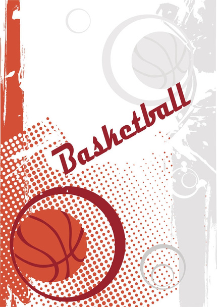 Függőleges kosárlabda háttér. Sport poszter. - Vektor, kép