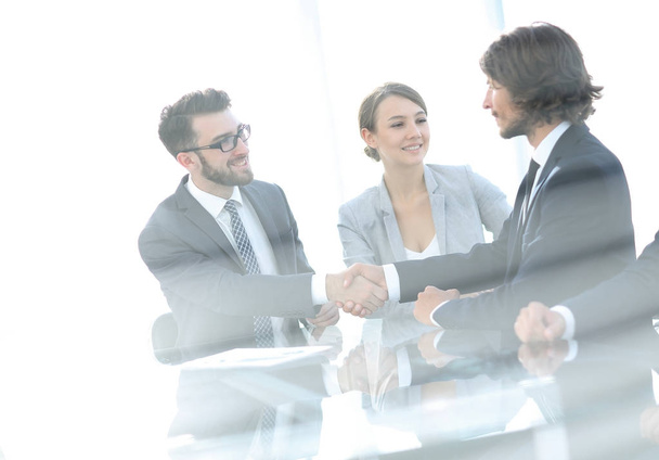 handshake of business partners.business background - Photo, image
