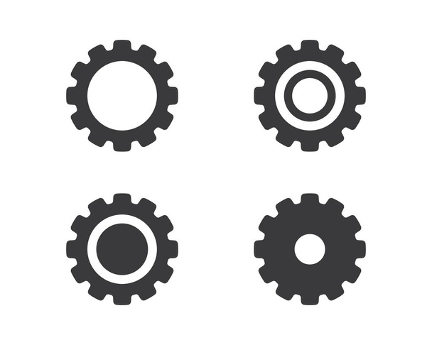 Gear Logo Template vectoricoon - Vector, afbeelding