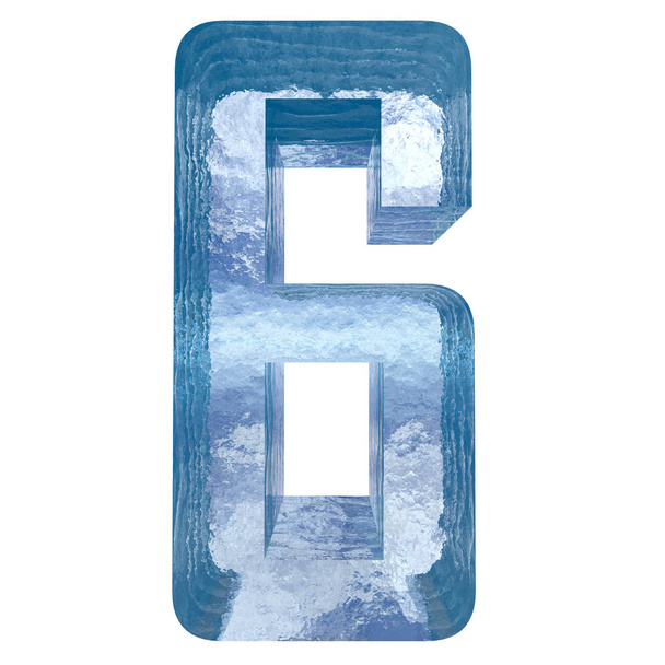 Ice font set - Photo, Image