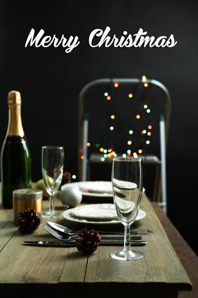 Fijación de mesa festiva - Foto, imagen