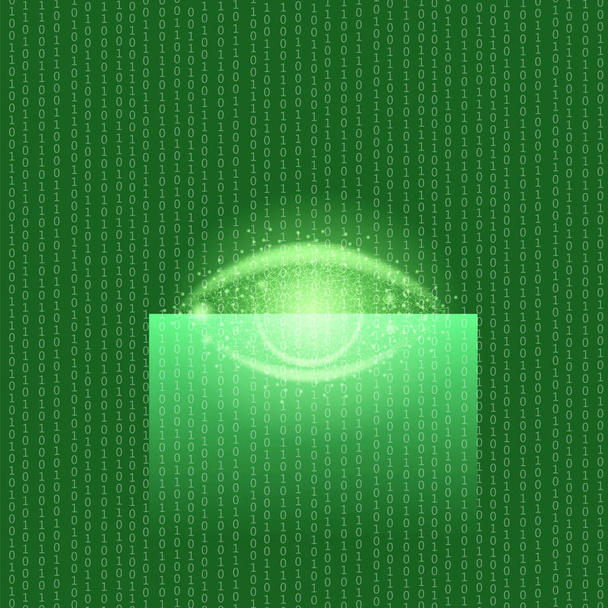Sistema de identificación biométrica para ojos
 - Vector, Imagen