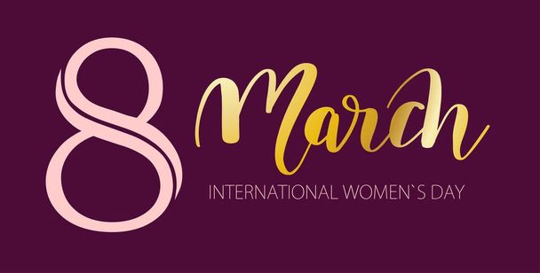 8 mars Joyeuse journée des femmes
 - Vecteur, image