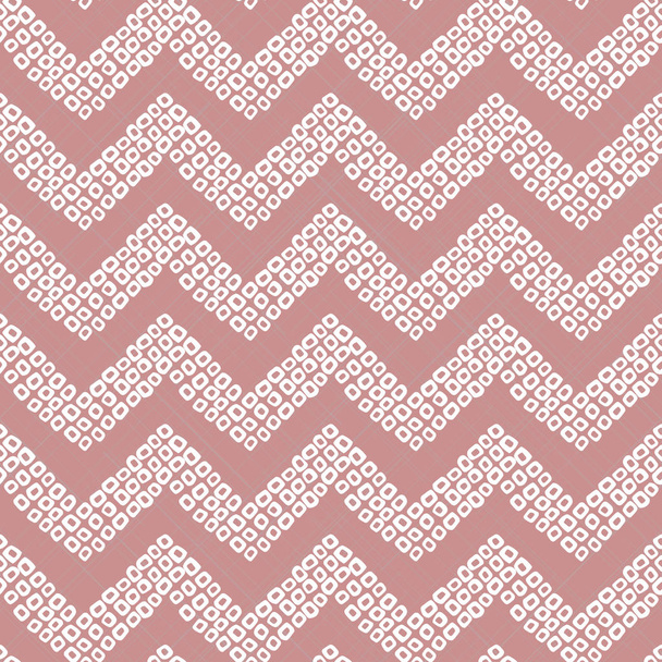 asiatisches Shibori-Motiv. rosafarbenes nahtloses Muster - Vektor, Bild