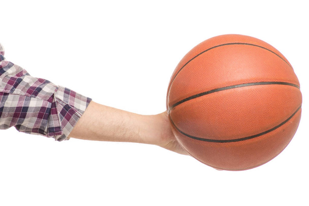 Basketball in men's hands - Fotografie, Obrázek