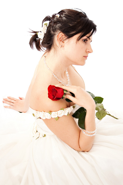 Bride with flower - Foto, Imagem