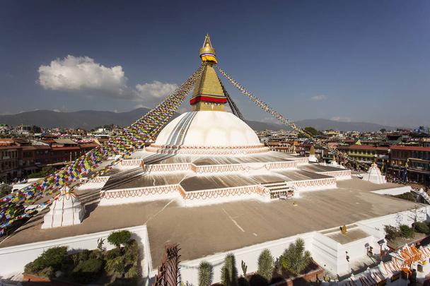 Ступа Будханатха в Катманду, Непал. Буддийская ступа Буда
 - Фото, изображение