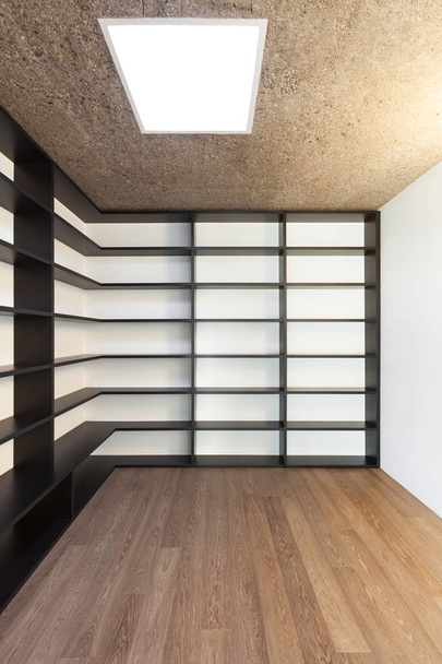 Home, empty room with bookcase - Photo, Image