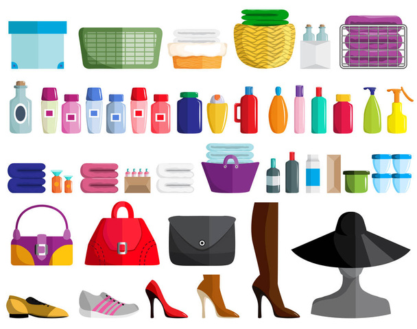Set of female accessories - Vector, imagen