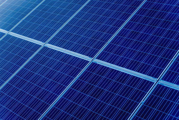 Texture des grands panneaux solaires, source d'électricité alternative
. - Photo, image