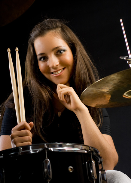 Beautiful drummer thirteen - Фото, изображение