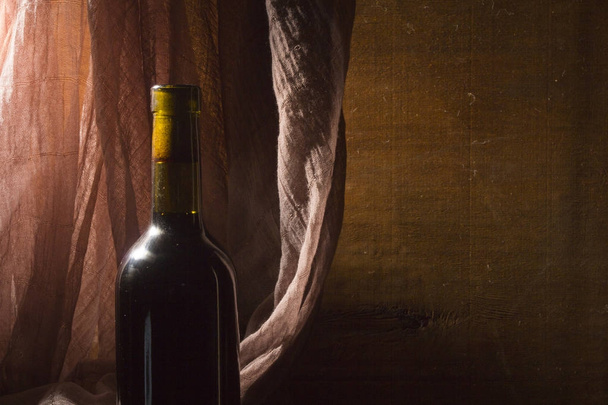 Bottle of red wine - Fotó, kép
