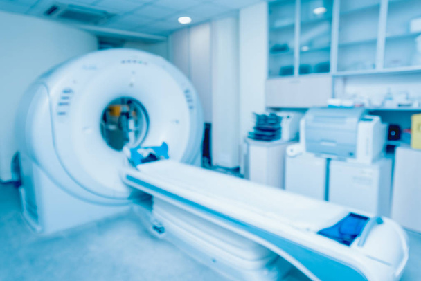 Clinical MRI scanner, blurred - Foto, Imagem