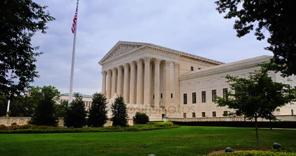 Vista lateral ampla Estabelecendo Tiro do Supremo Tribunal
 - Filmagem, Vídeo